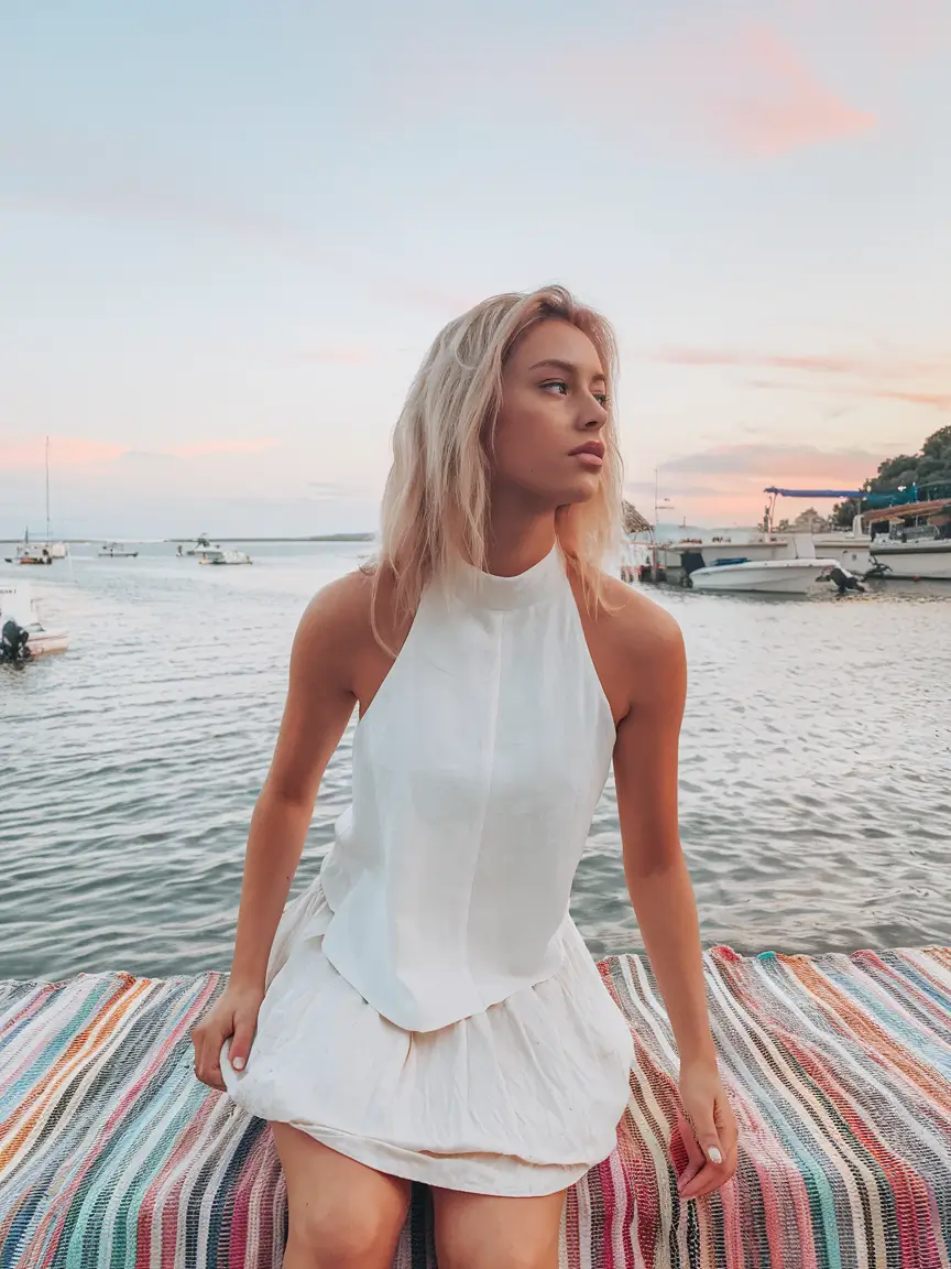 stylish july 2025 outfits to wear all month Golden Hour Linen Set