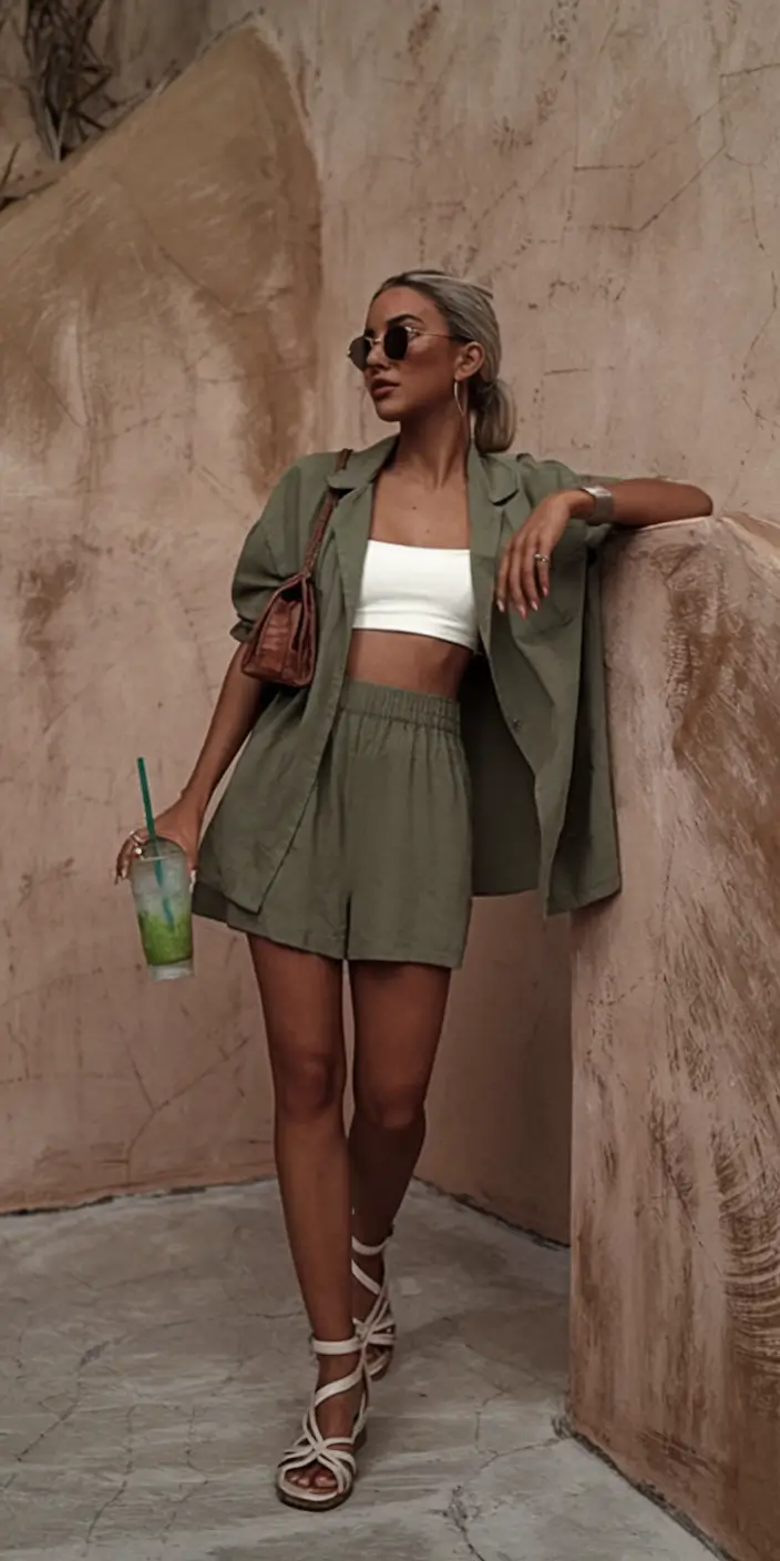 stylish july 2025 outfits to wear all month Sporty Resort Meets Cool Girl Ease