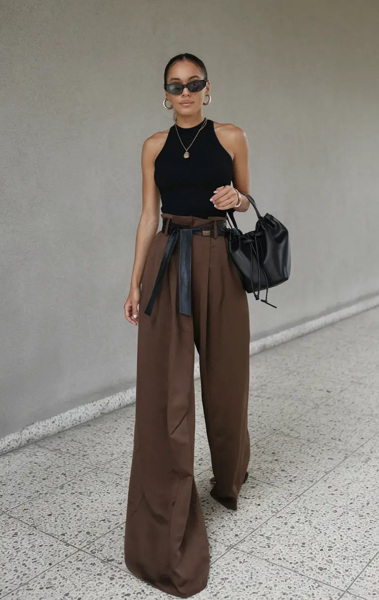 stylish july 2025 outfits to wear all month The Chocolate Power Suit, Remixed