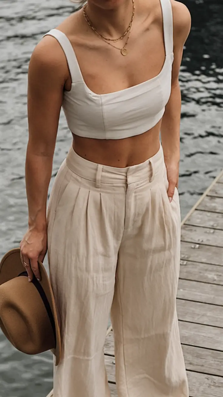 stylish july 2025 outfits to wear all month Laid-Back Linen Lake Day
