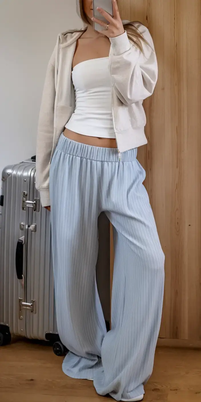 stylish july 2025 outfits to wear all month Soft Lounge for Travel Days & Slow Mornings