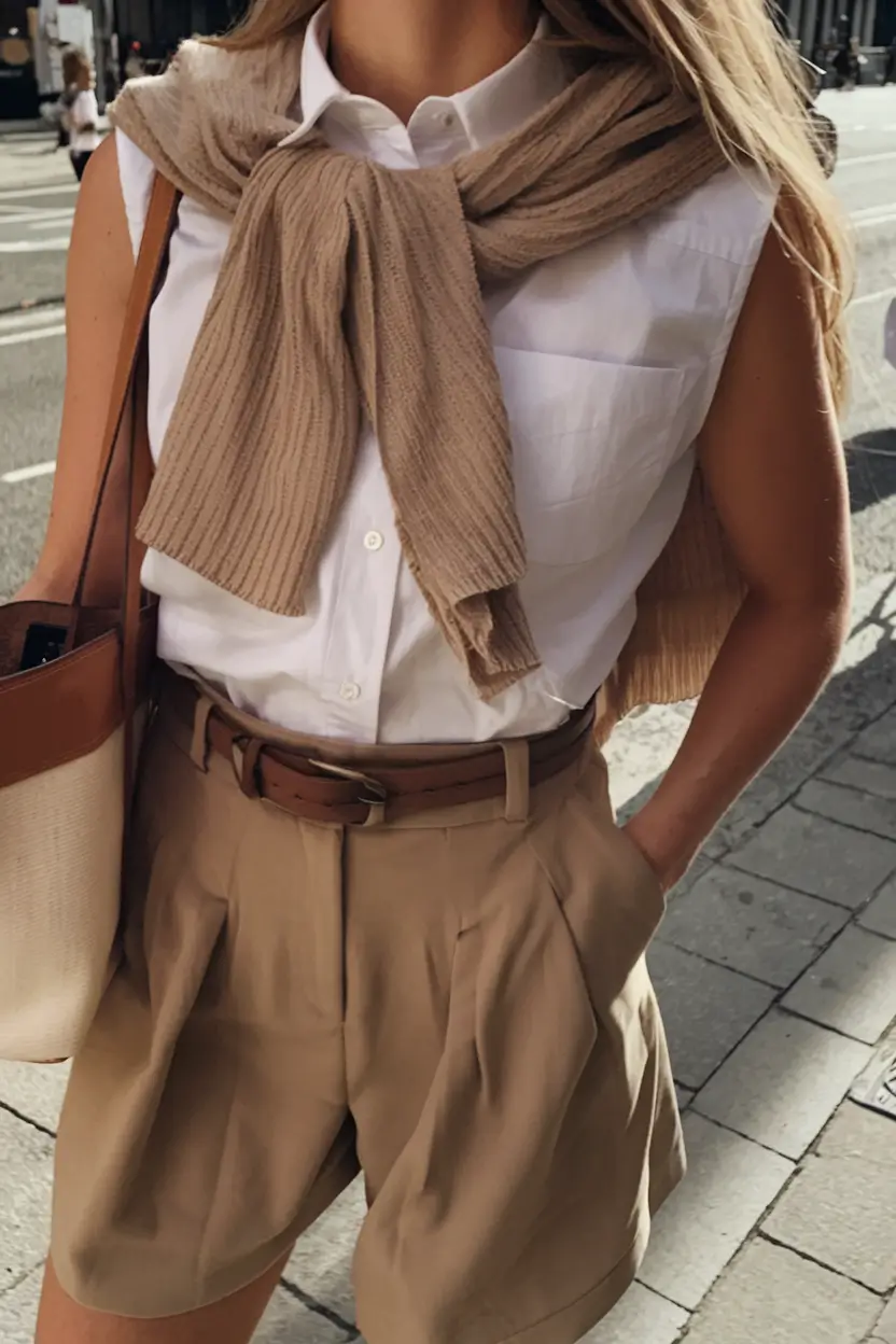 summer to fall transition outfits ideas 2025 City-Slick in Silk