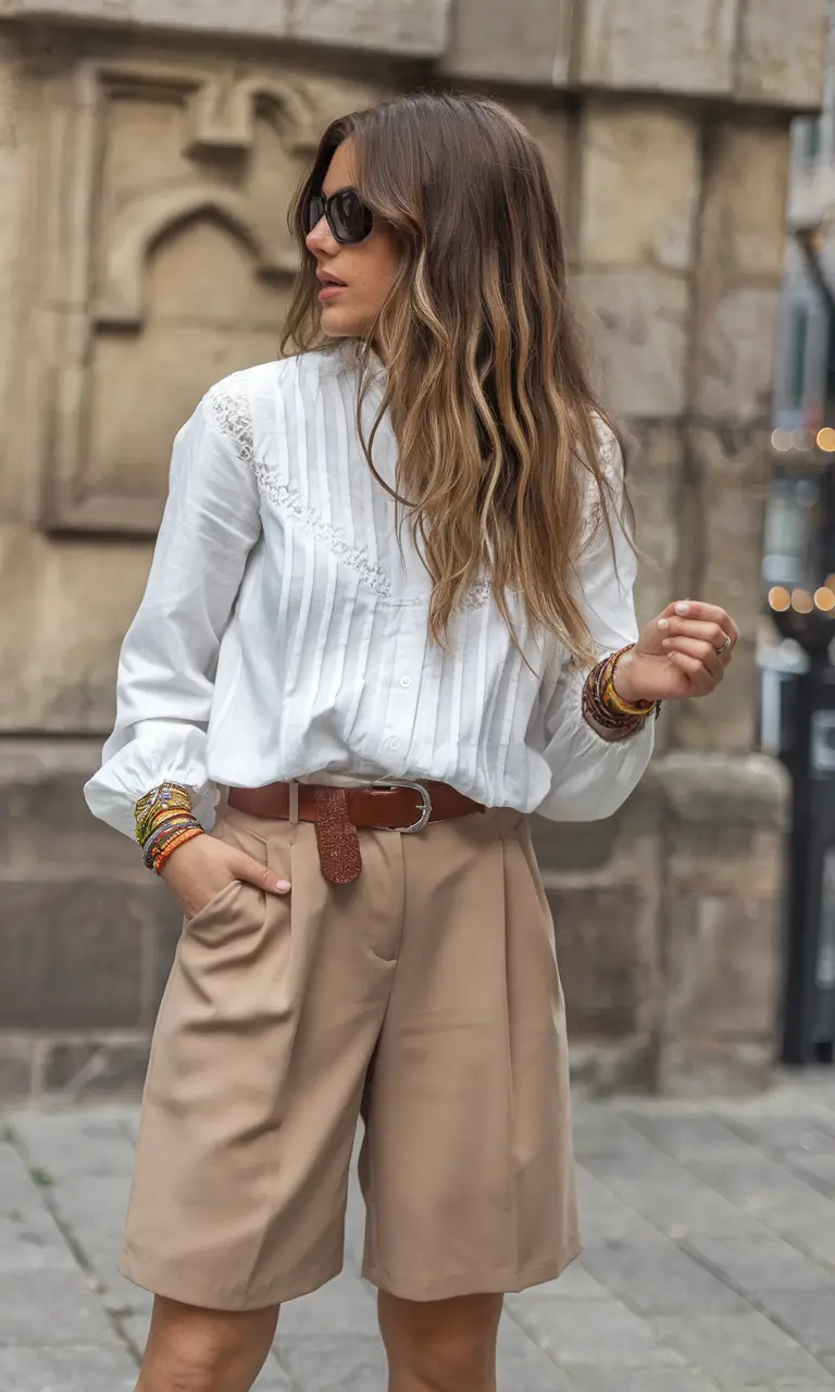 summer to fall transition outfits ideas 2025+Vintage Romance in Modern Neutrals