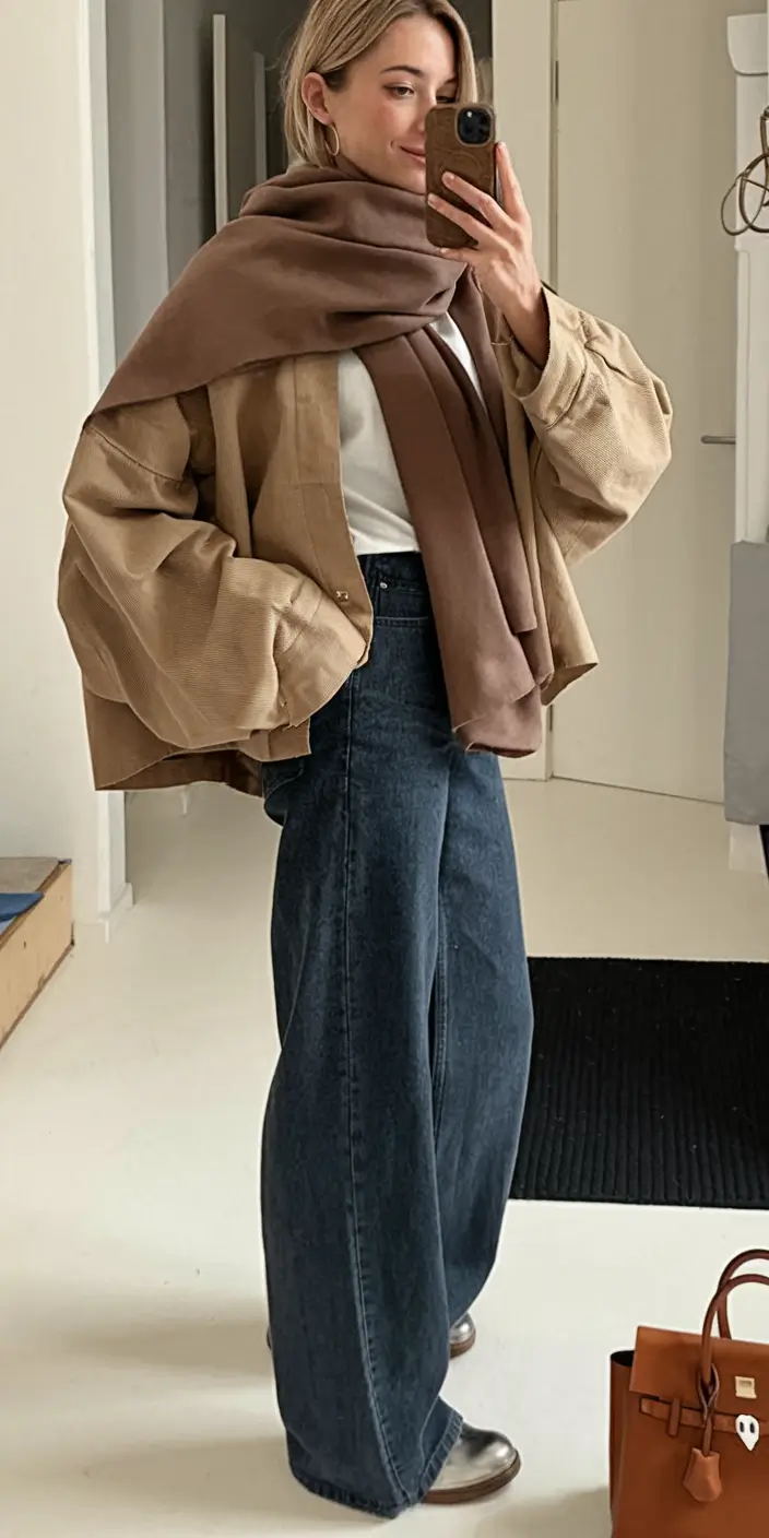 trendy fall outfits for women over 40 - ideas 2025 Artful Layers and Sculpted Denim