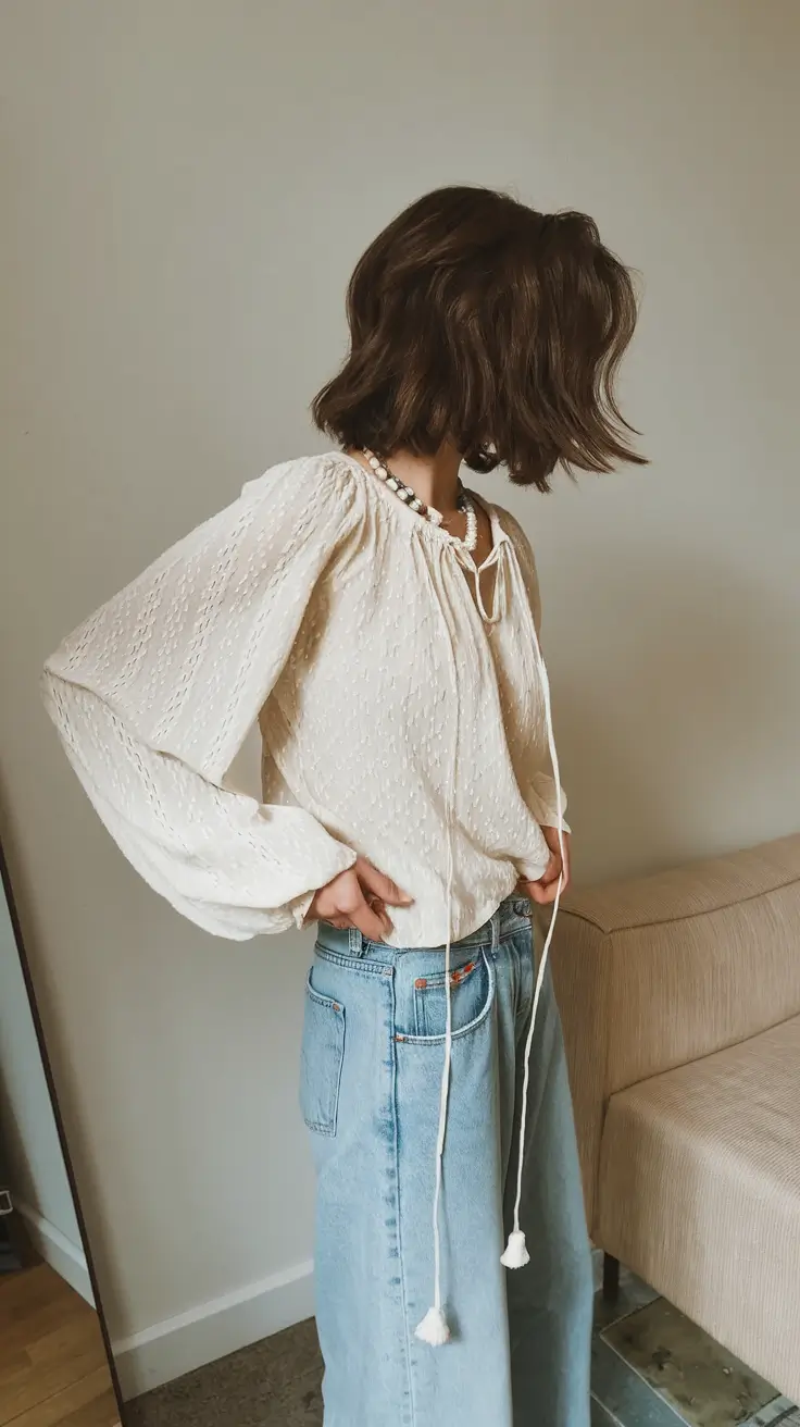 trendy fall outfits for women over 40 - ideas 2025 Romantic Ease with Boho Influence