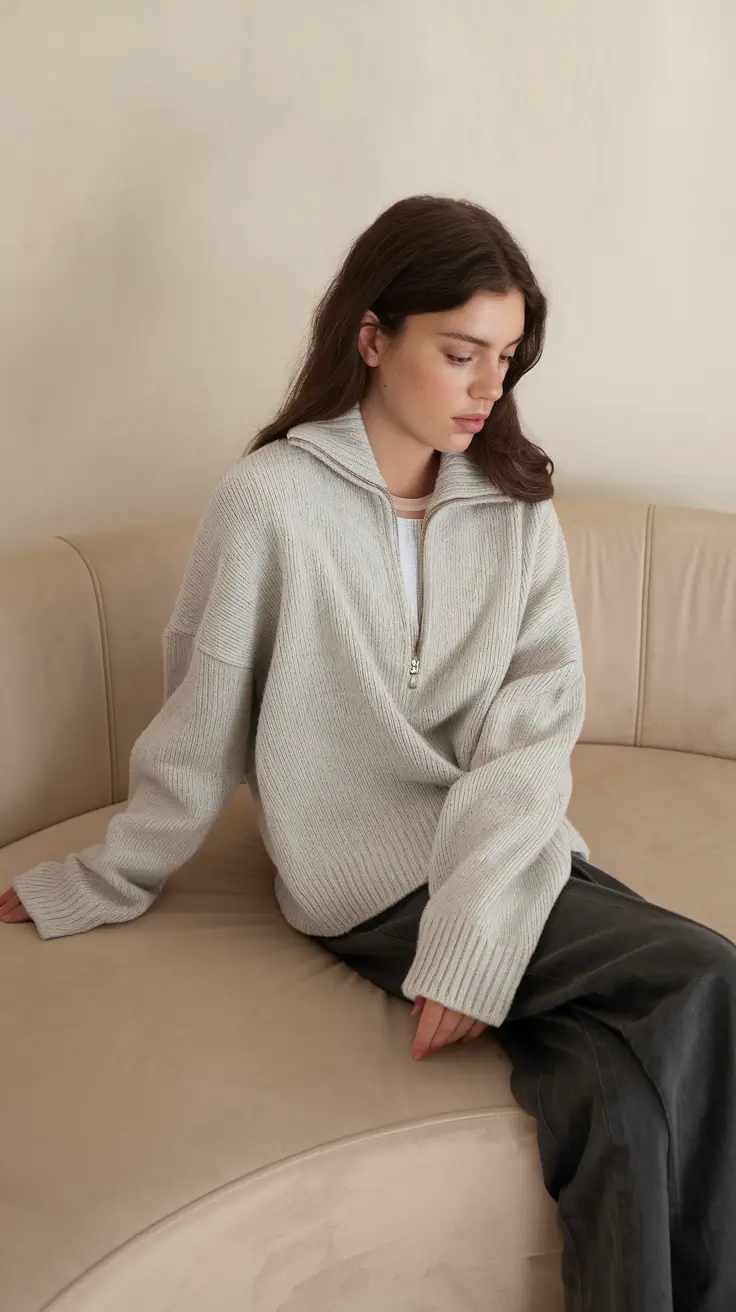 trendy fall outfits for women over 40 - ideas 2025 Relaxed Neutrals with Luxe Textures