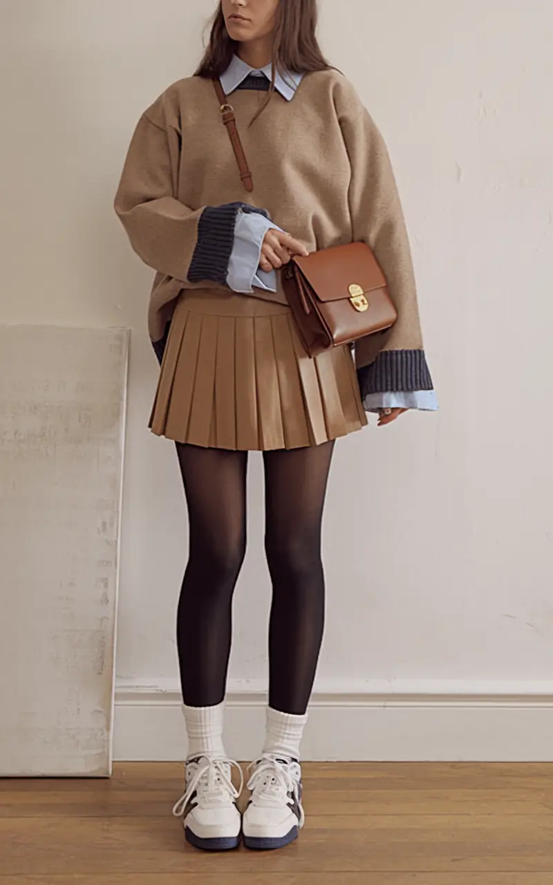 trendy fall outfits for women over 40 - ideas 2025 Preppy Revival with a Cozy Kick