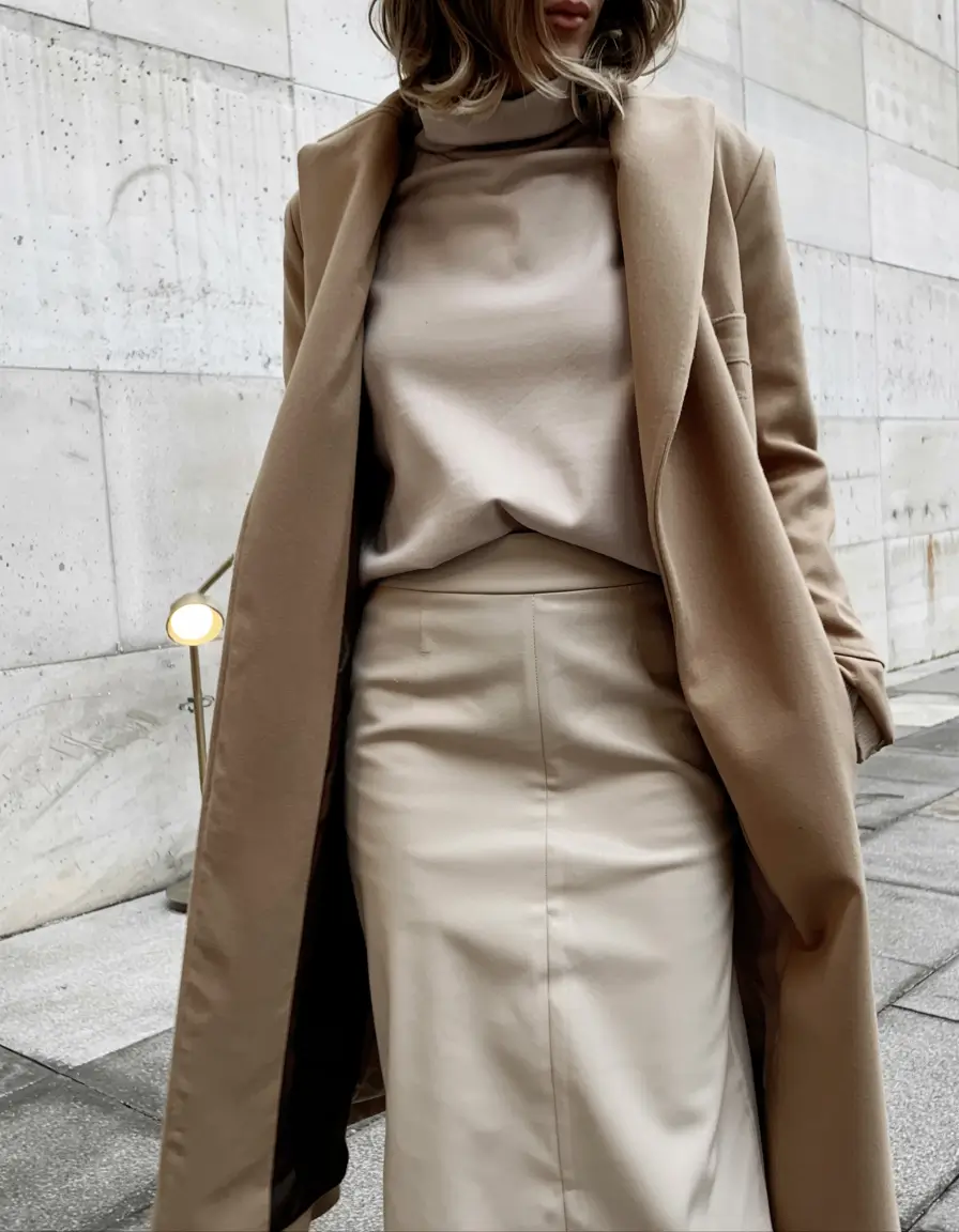 trendy fall outfits ideas 2025 All-Neutral Power Move