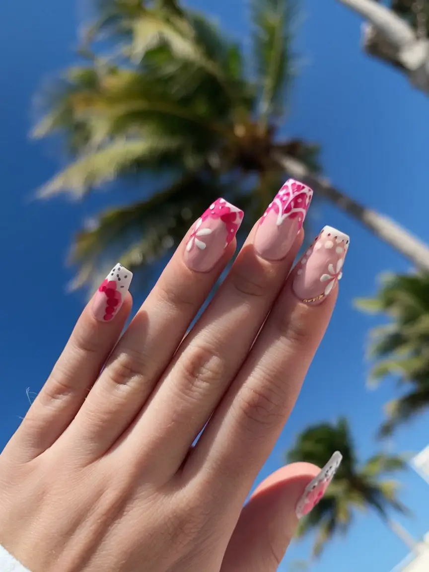 vacation nails you need for summer 2025 Hot Tropics