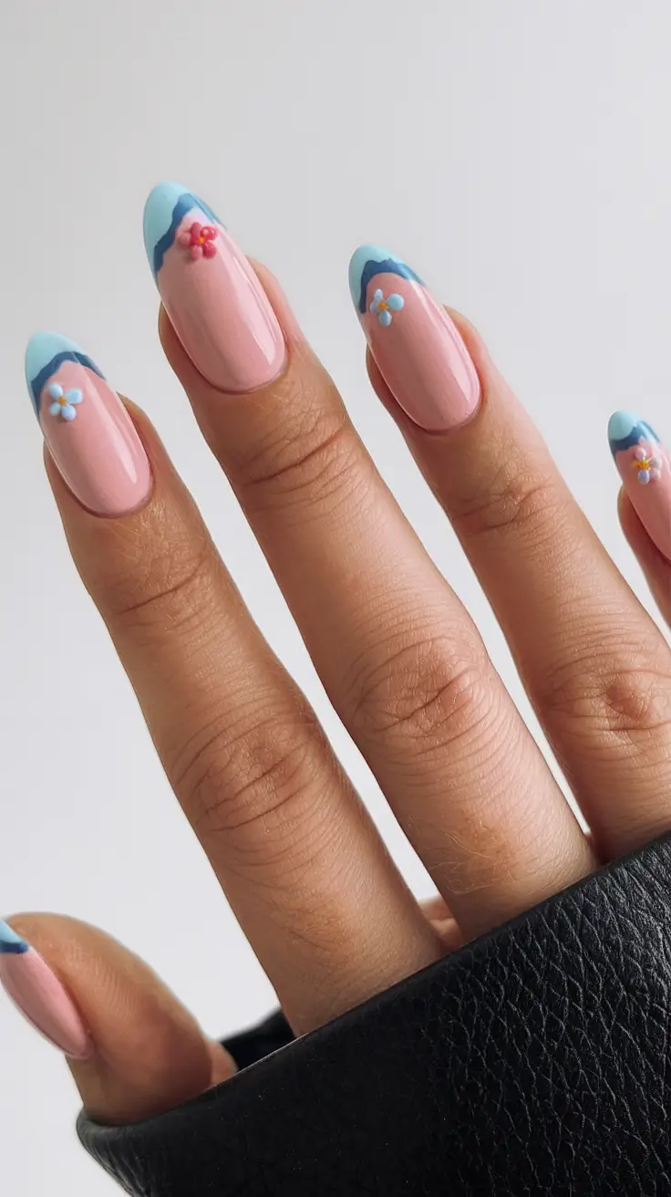 vacation nails you need for summer 2025 Ocean Breeze