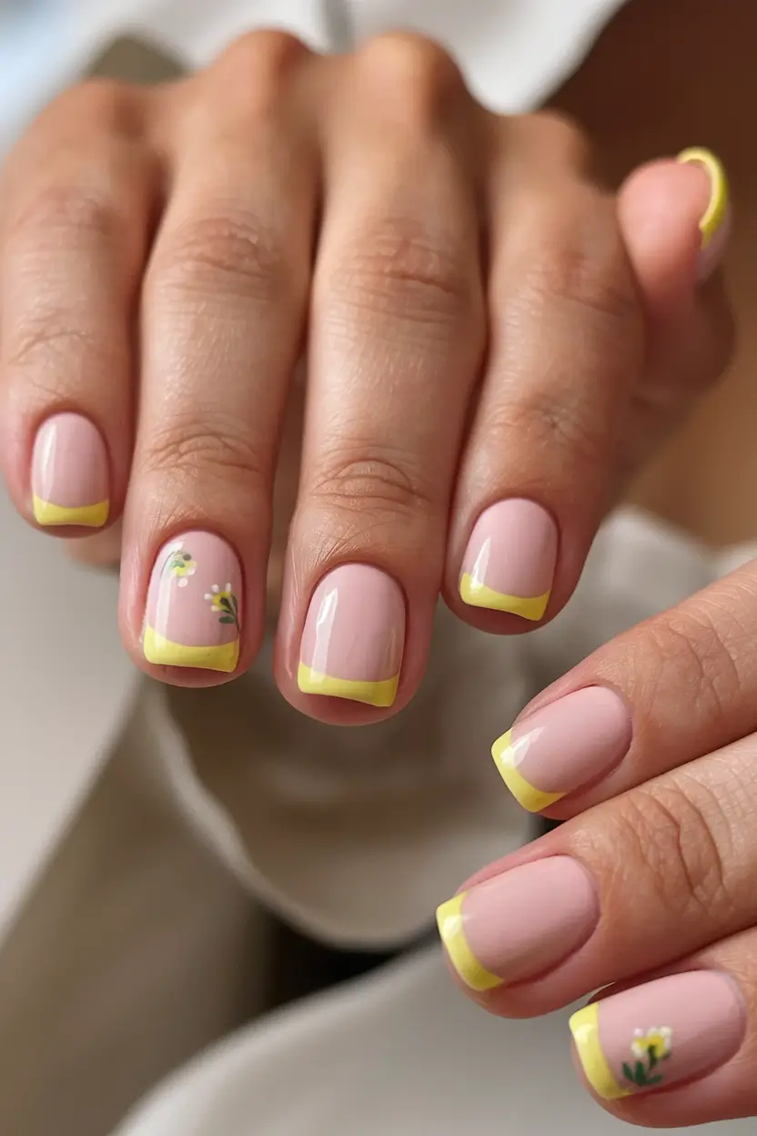 vacation nails you need for summer 2025 Sunny French