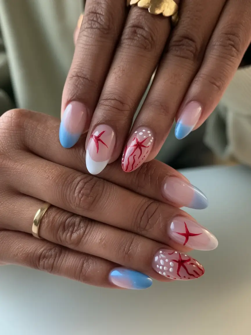 vacation nails you need for summer 2025 Coral Reef Play
