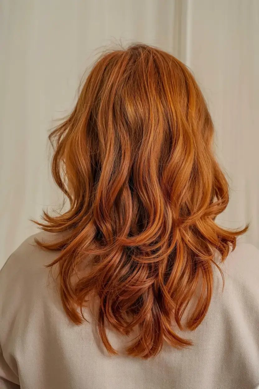 auburn fall hair color ideas 2025 Classic Auburn With Natural Waves