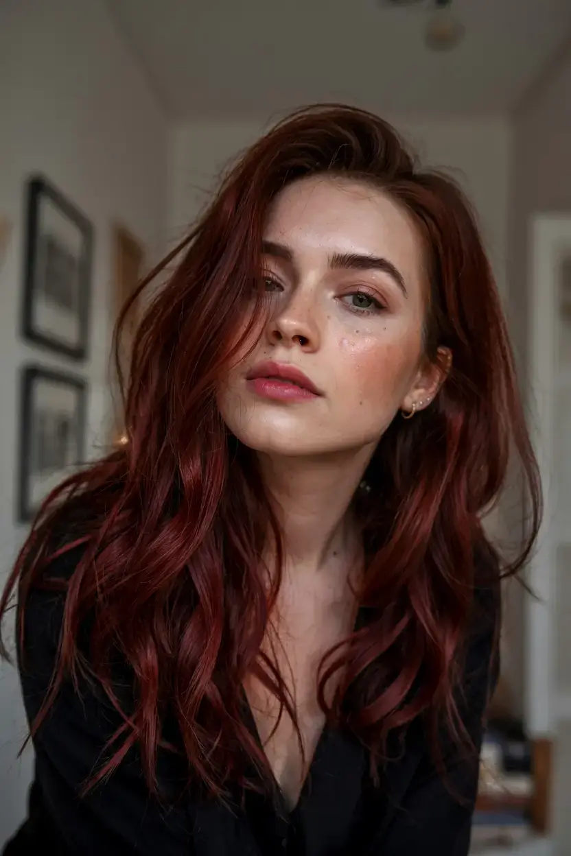 auburn fall hair color ideas 2025 Layered Cinnamon Lights