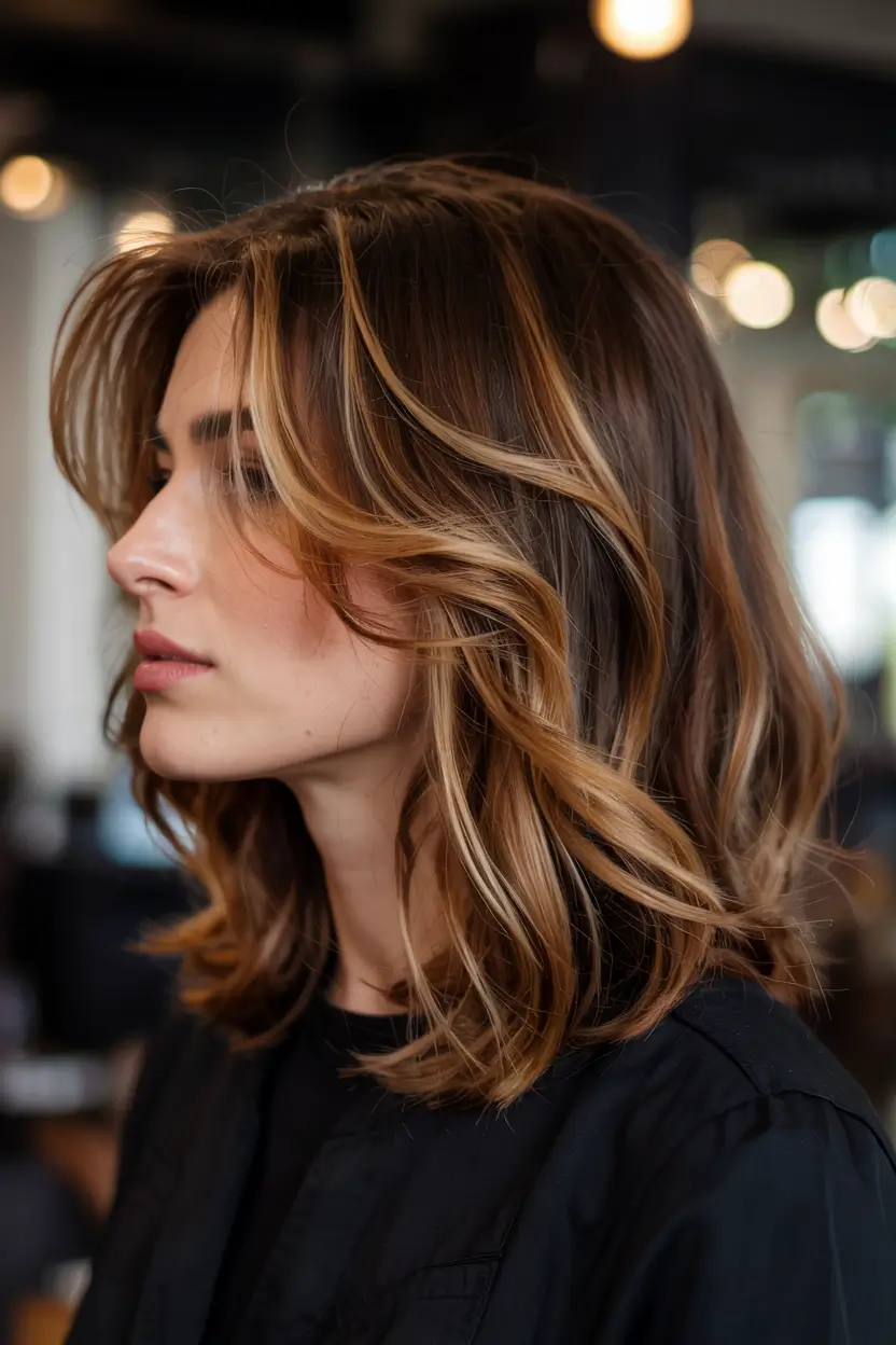 autumn haircuts ideas 2025 Layered Balayage Movement