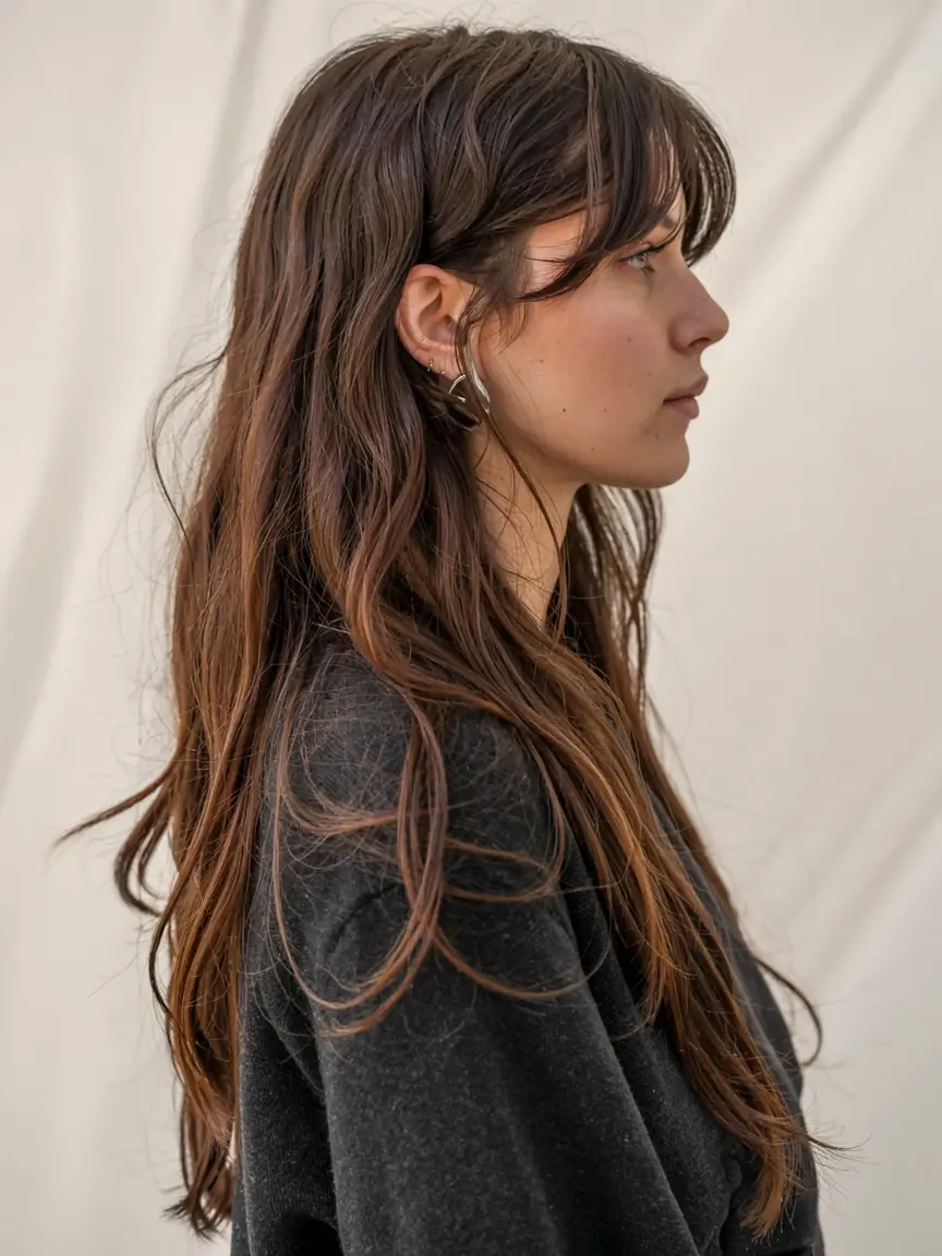 autumn haircuts ideas 2025 Long Layered Flow