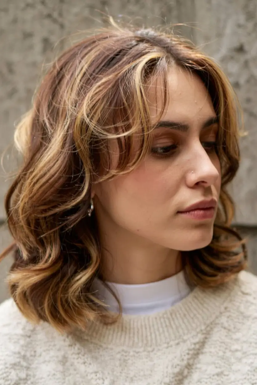 autumn haircuts ideas 2025 Dimensional Caramel Waves