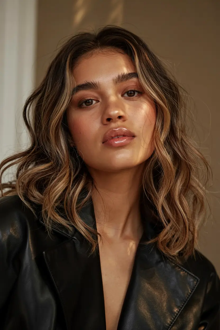 autumn haircuts ideas 2025 Textured Shoulder-Length Chic