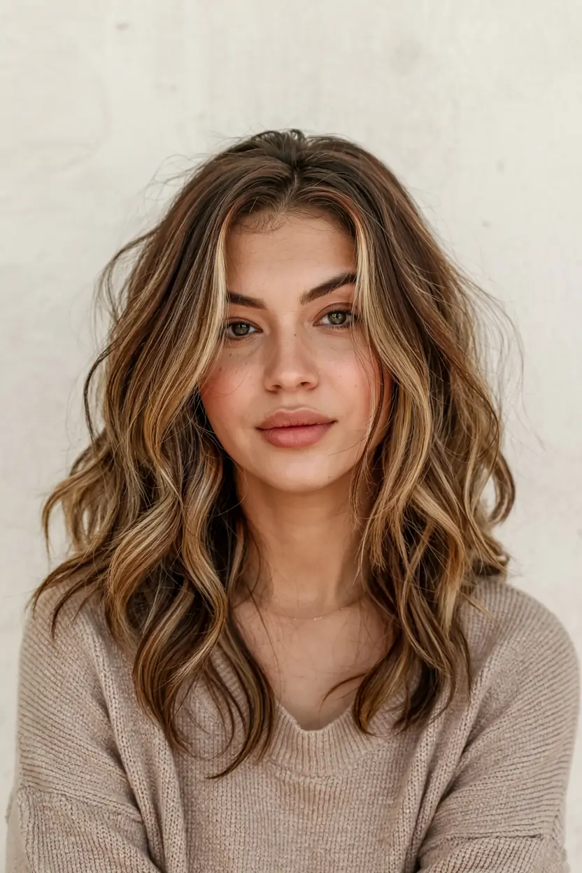 autumn haircuts ideas 2025 Face-Framing Honey Highlights