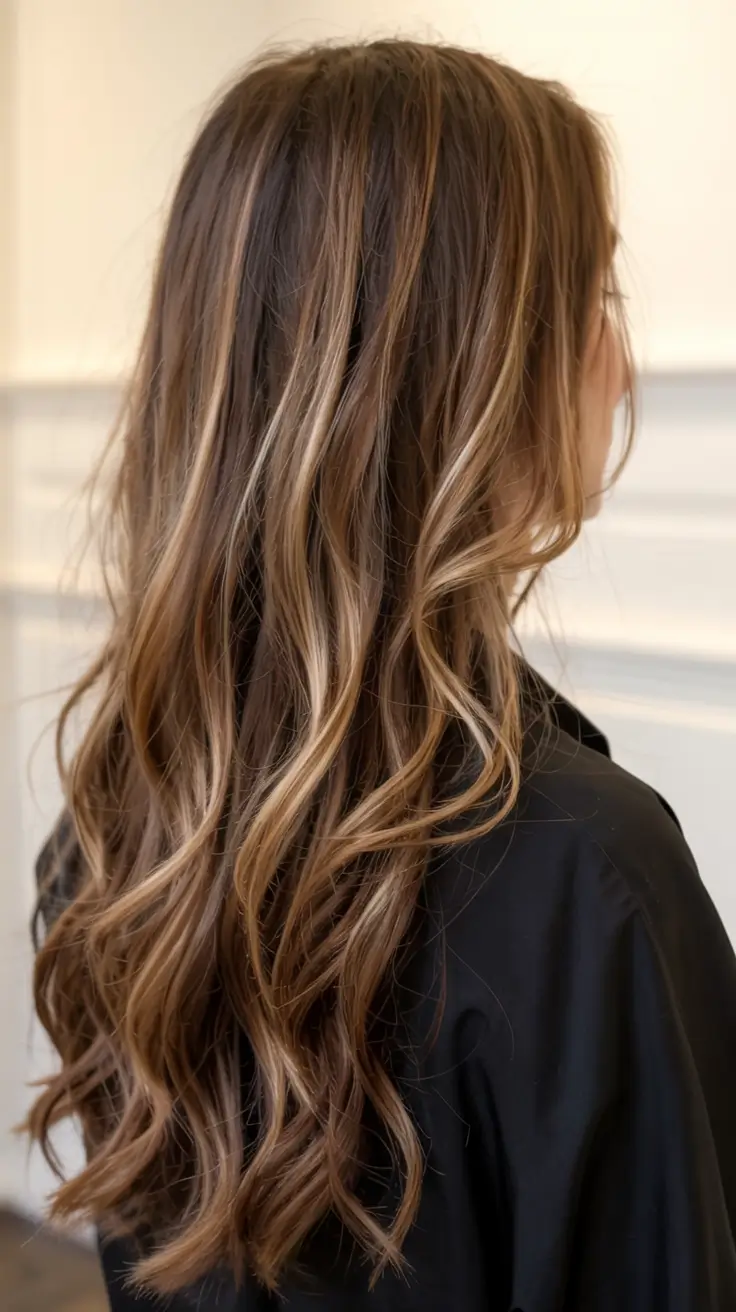 best fall hair colors for cool skin tones 2025+Rooted Beige Ribbon Waves
