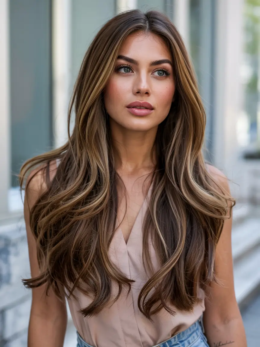 best fall hair colors for cool skin tones 2025+Dimensional Cocoa Luxe