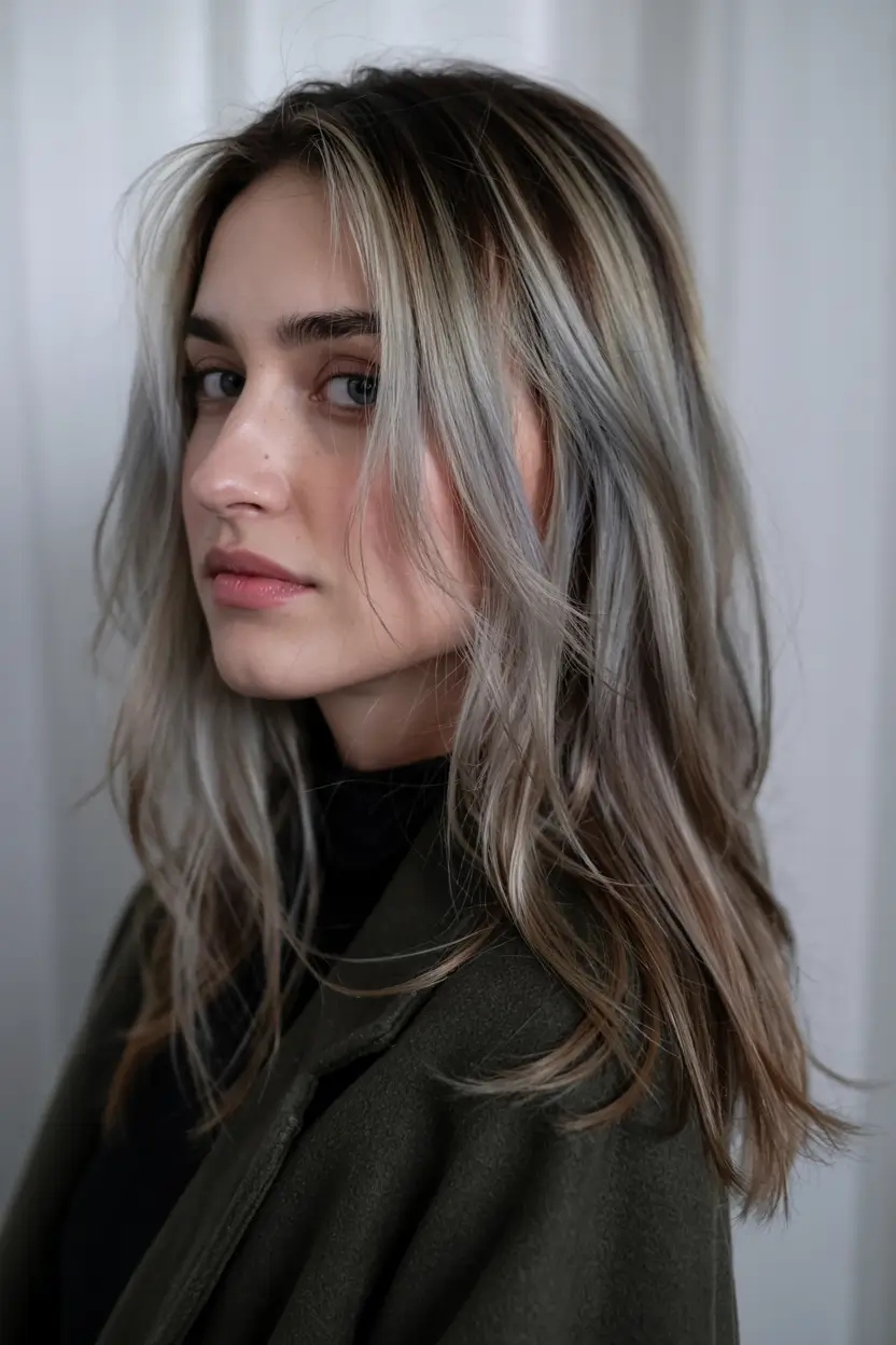 best fall hair colors for cool skin tones 2025+Frosted Graphite Blend