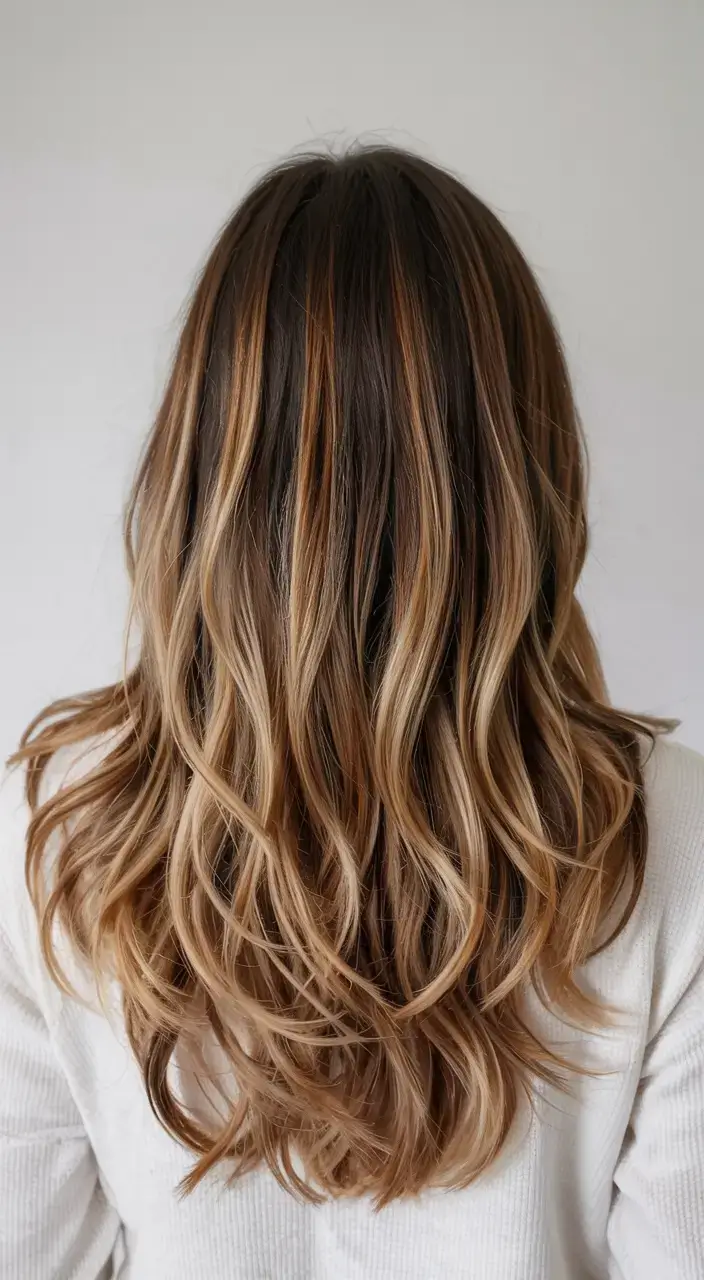 best fall hair colors for warm skin tones 2025+Bronzed Root Melt with Sandy Ends