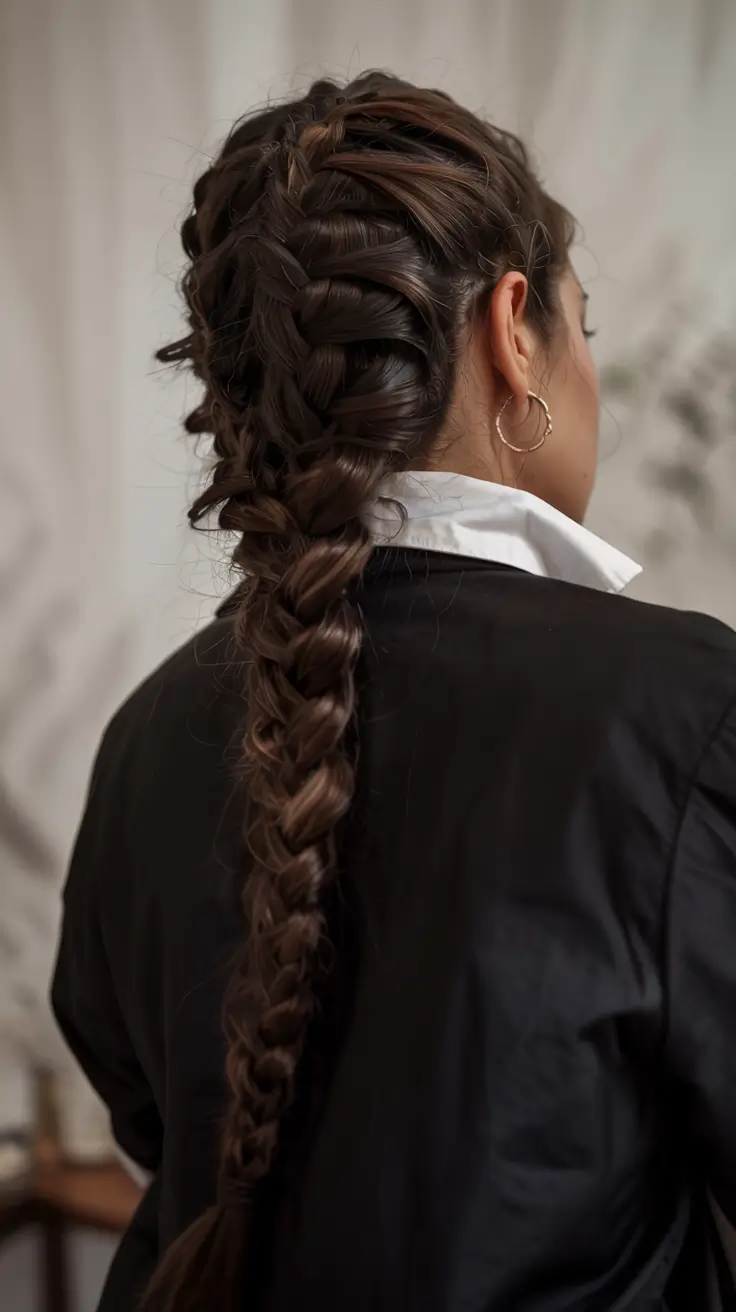 cute fall hairstyles ideas 2025 Intricate Braided Statement