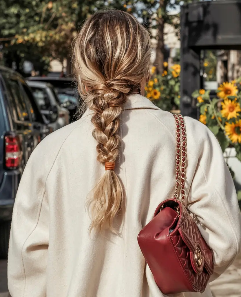 cute fall hairstyles ideas 2025 Relaxed Low Braid