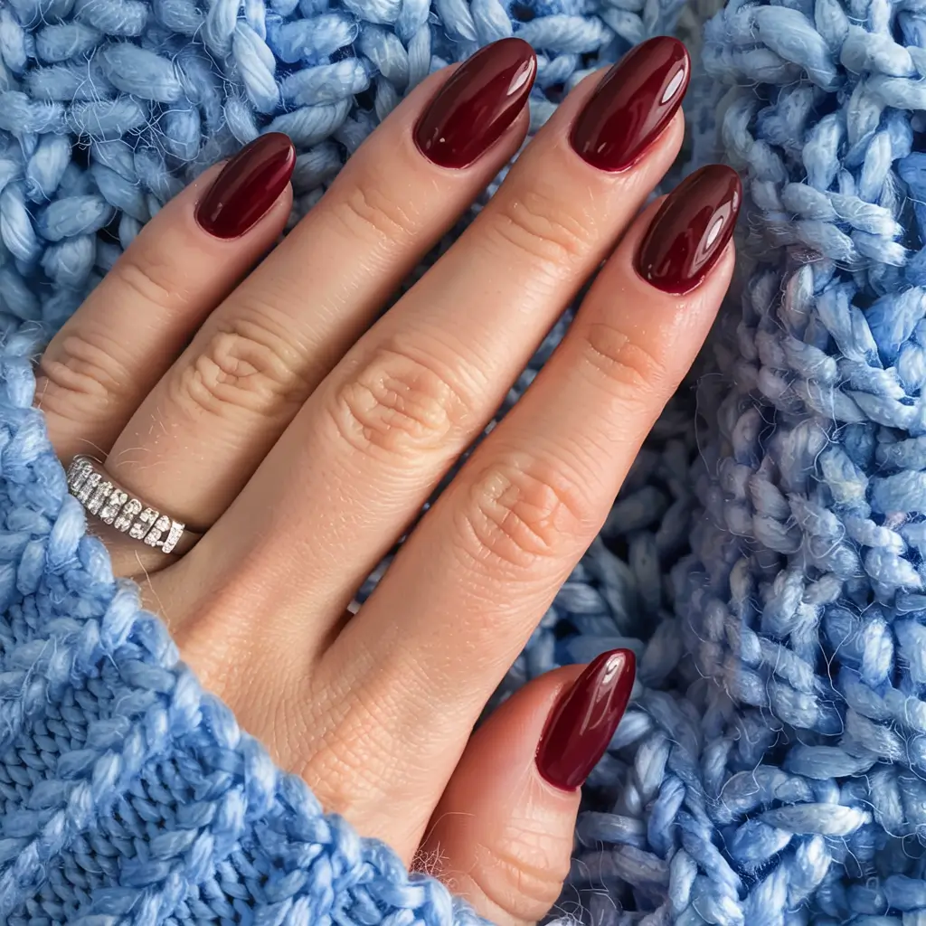 early fall nail colors ideas 2025 Classic Garnet Comfort