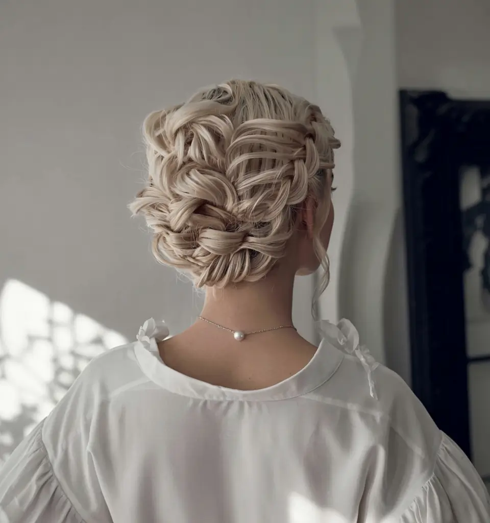easy fall hairstyles ideas 2025 Intricate Braided Updo