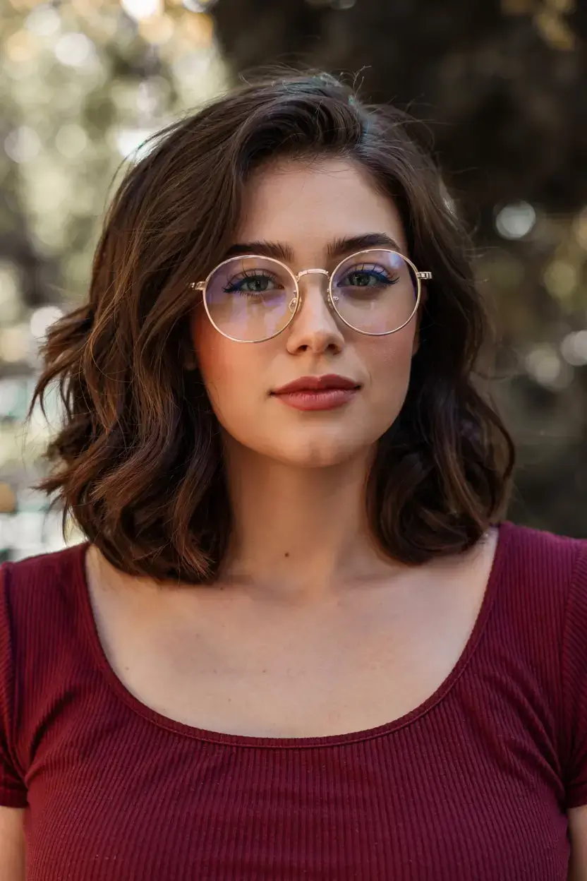 fall 2025 haircuts for plus size women Chin-Grazing Bob with Tucked Ends