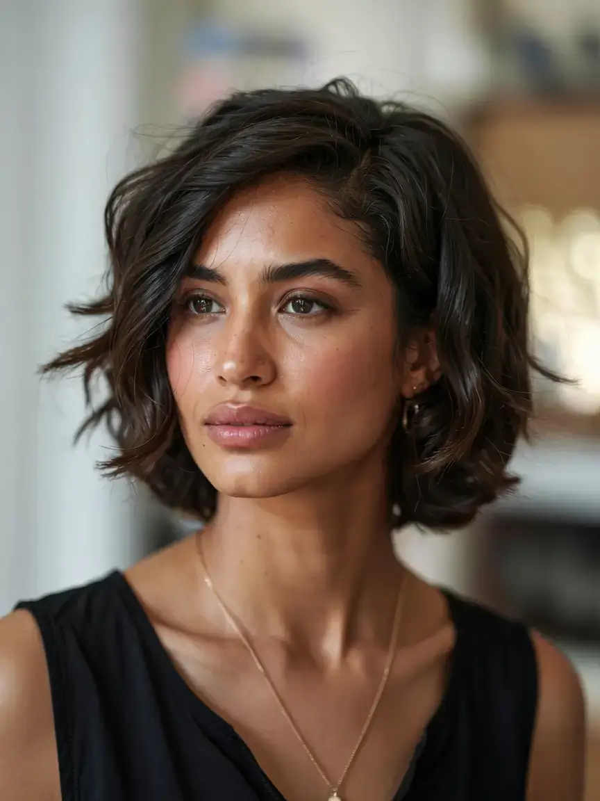 fall 2025 haircuts for women over 50 Chic Tousled Crop with Natural Movement
