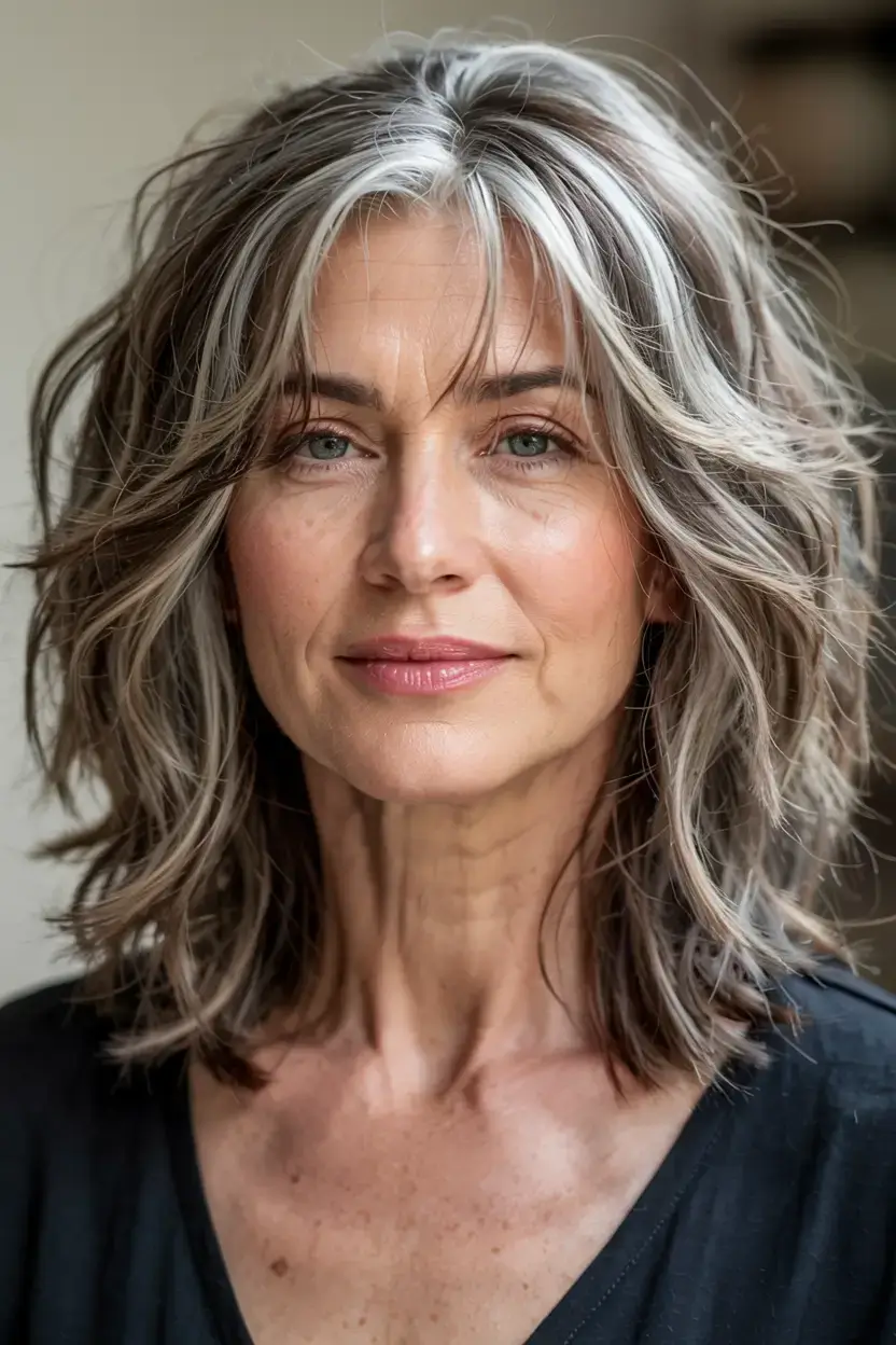 fall 2025 haircuts for women over 50 Feathered Pixie with Lifted Crown