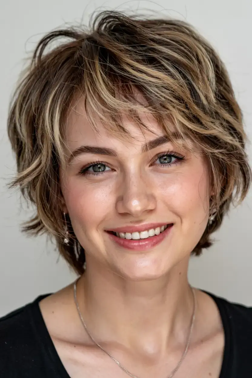 fall 2025 haircuts for women over 50 Messy Shag with Lived-In Layers