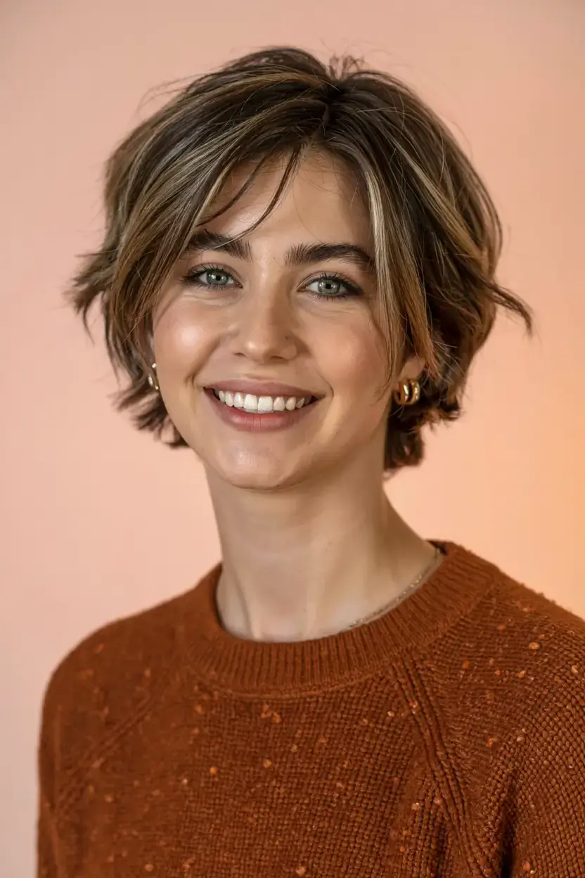 fall 2025 pixie haircut ideas+The Sweater Weather Blonde Layered Pixie