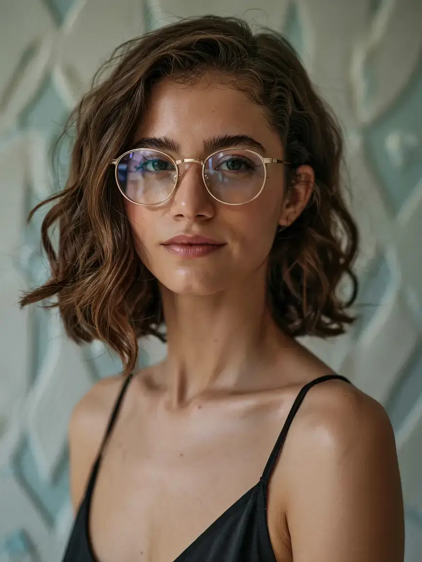 fall bob haircut ideas 2025 Wispy French Bob with Artistic Edge