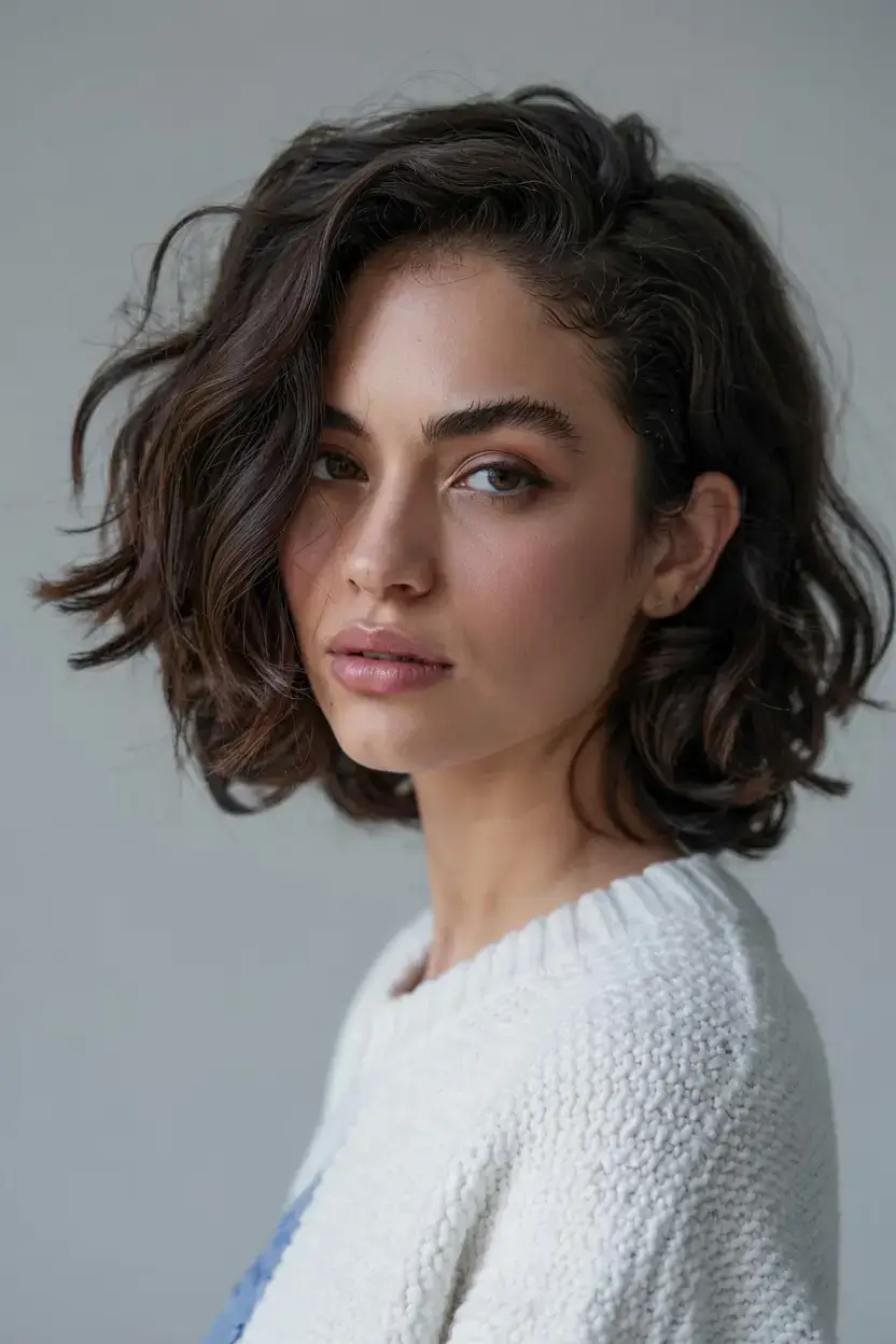 fall bob haircut ideas 2025+City-Ready Side Part with Soft Body