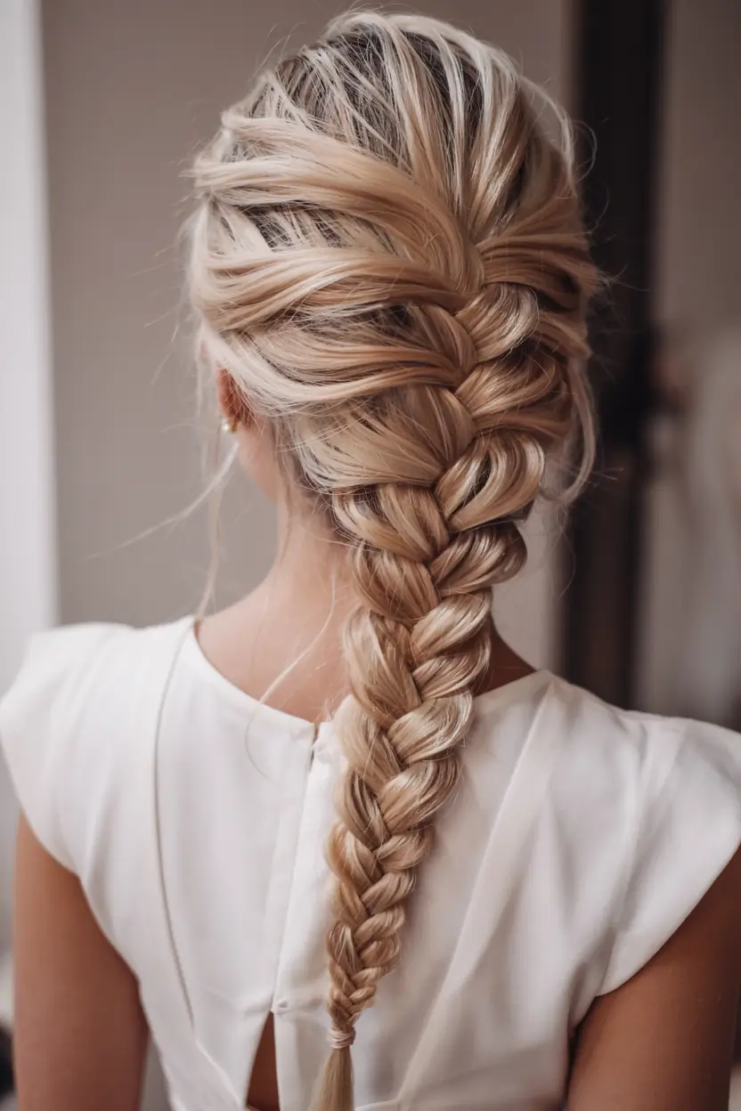fall braids hairstyle ideas 2025+Elegant French Braid Revival