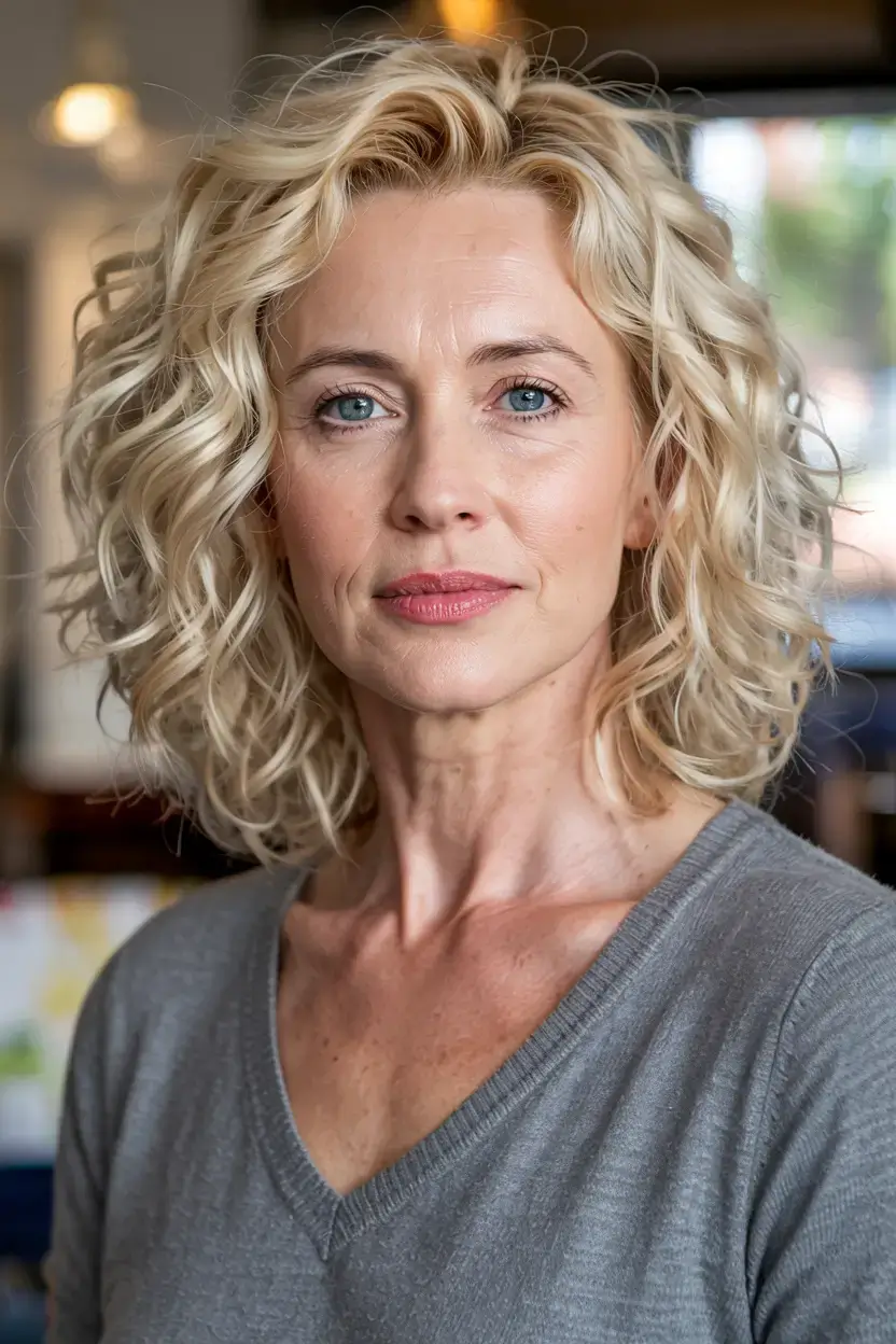 fall haircuts for women over 60 ideas 2025 Golden Waves with a Casual Edge