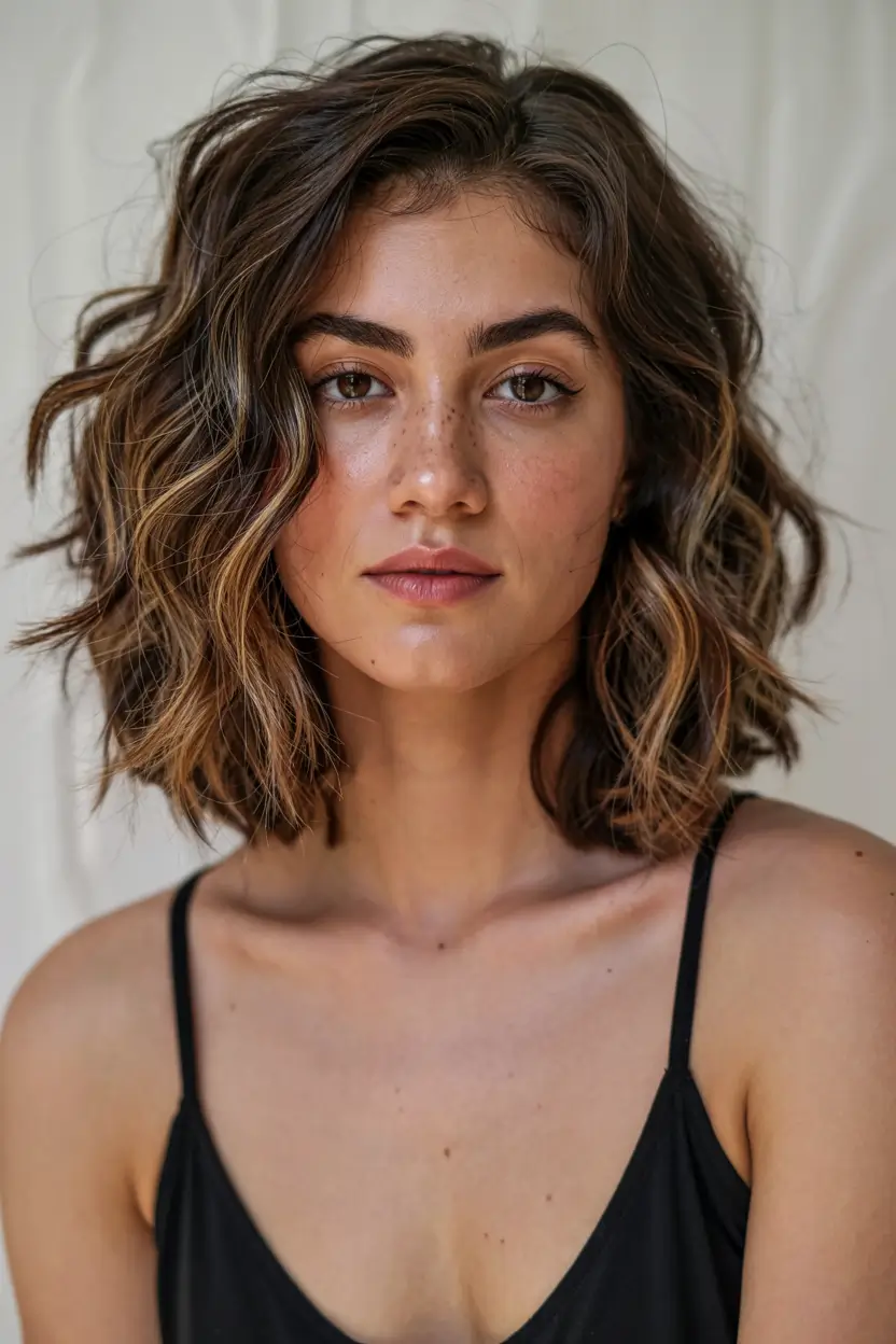 fall hairstyle short hair ideas 2025+Full-Volume Bob with Lived-In Movement