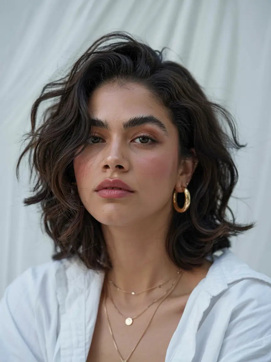 fall hairstyle short hair ideas 2025+Sculpted Volume Bob with Retro Flair