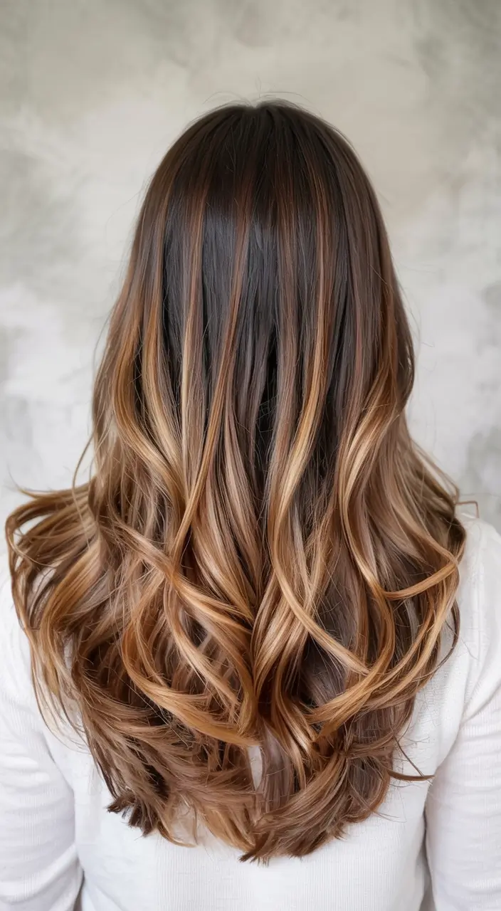 fall hairstyles and colors ideas 2025 Buttery Ombre Layers