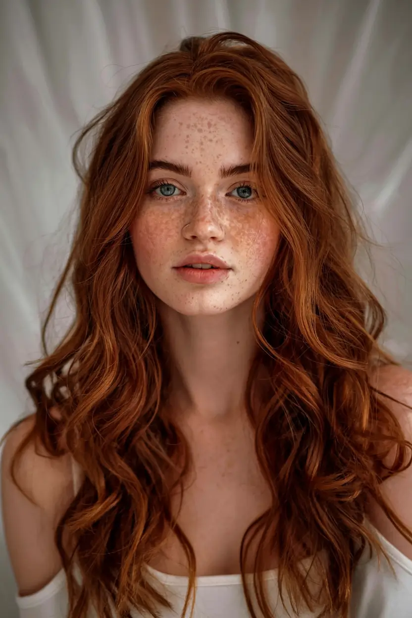 fall hairstyles and colors ideas 2025 Rustic Auburn Romance