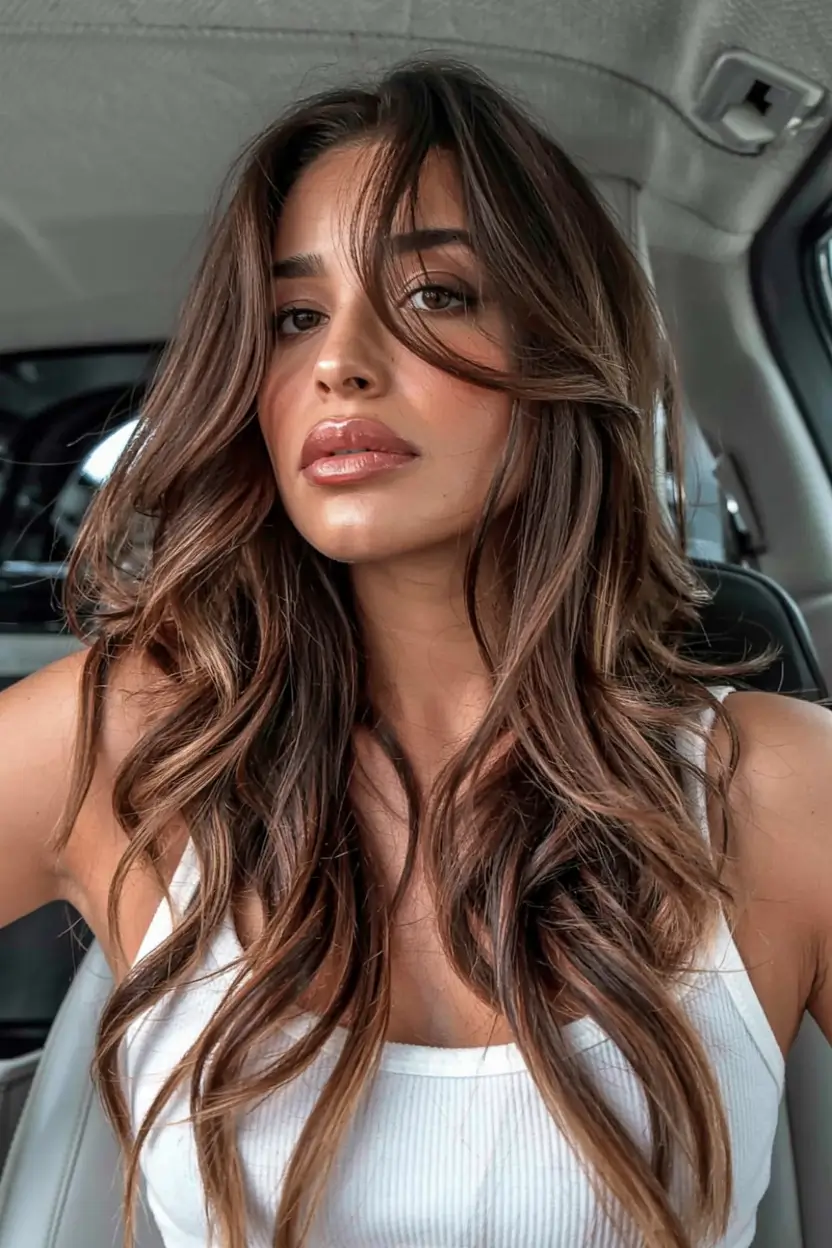 fall hairstyles and colors ideas 2025 Golden Caramel Luxe