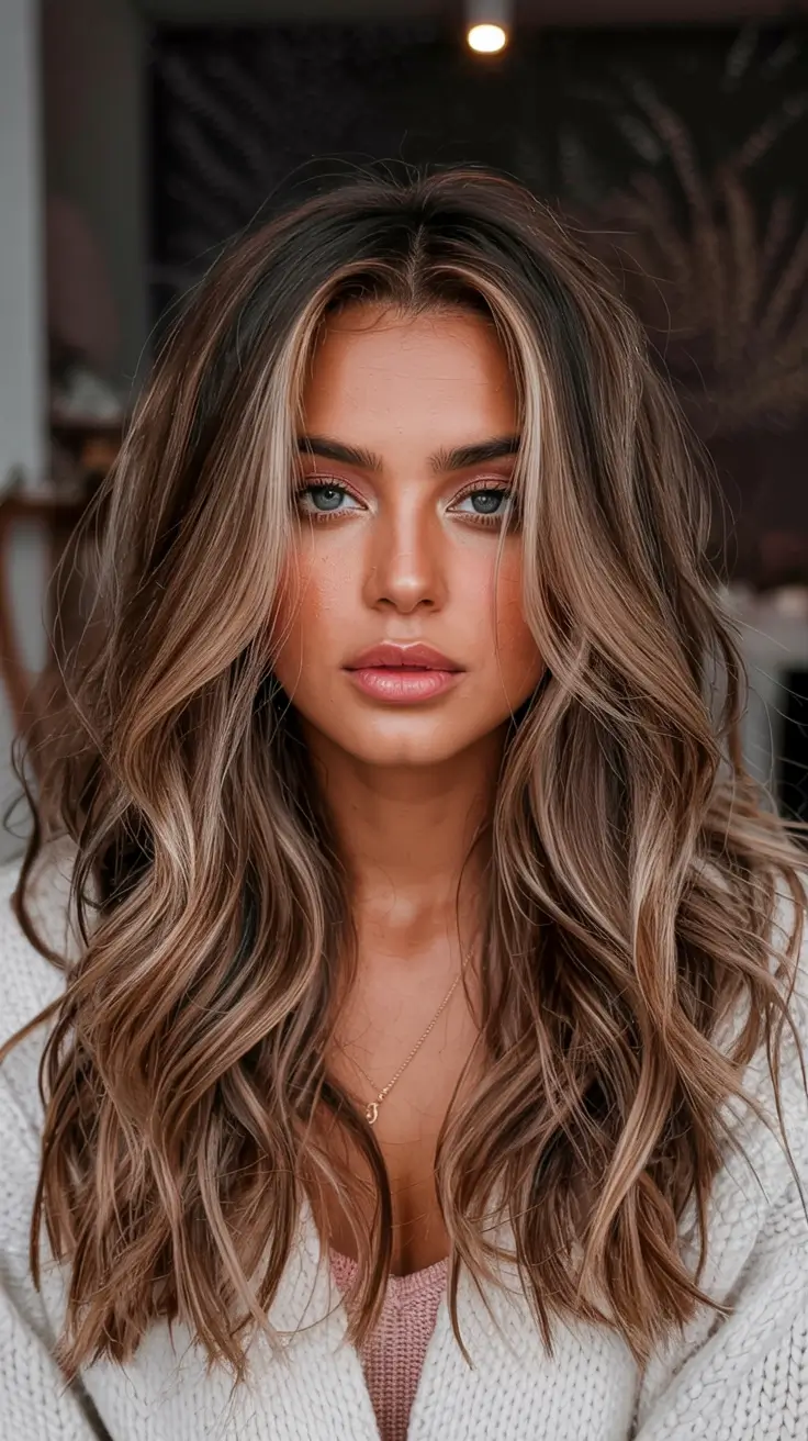 fall hairstyles and colors ideas 2025 Cool Beige Balayage