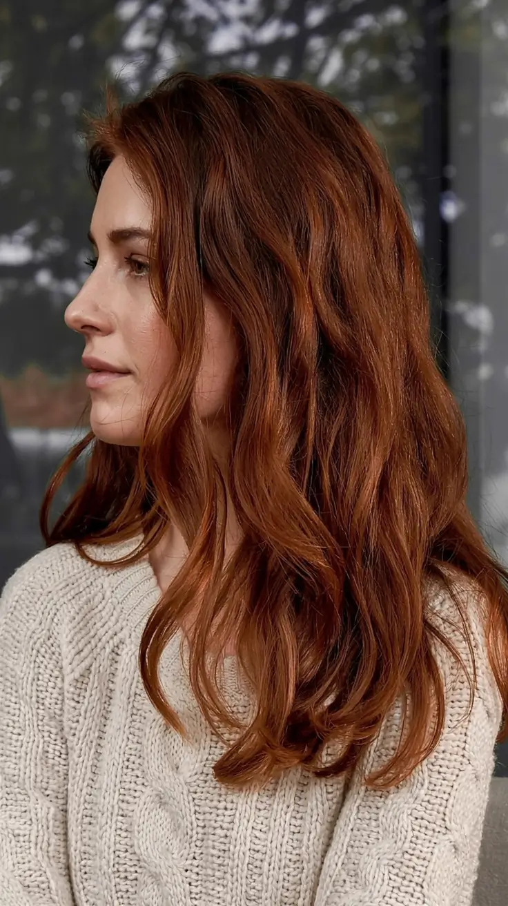 fall hairstyles and colors ideas 2025 Subtle Mahogany Sheen