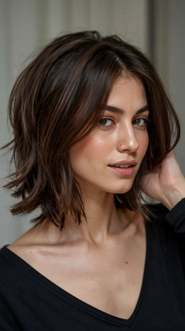 fall hairstyles for women over 40 ideas 2025+Romantic Curls with Warm Caramel Highlights