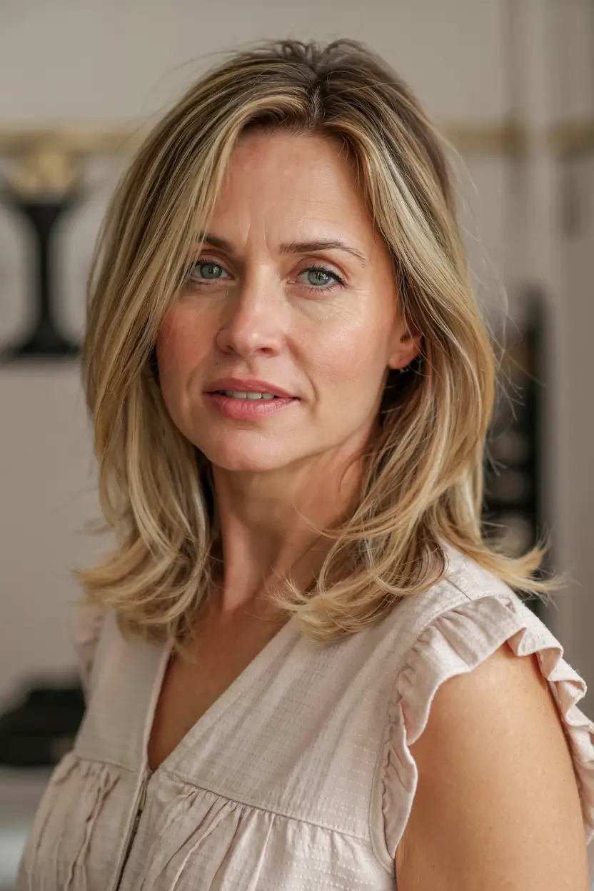 fall hairstyles for women over 50 ideas 2025 Collarbone Blonde With Lifted Layers