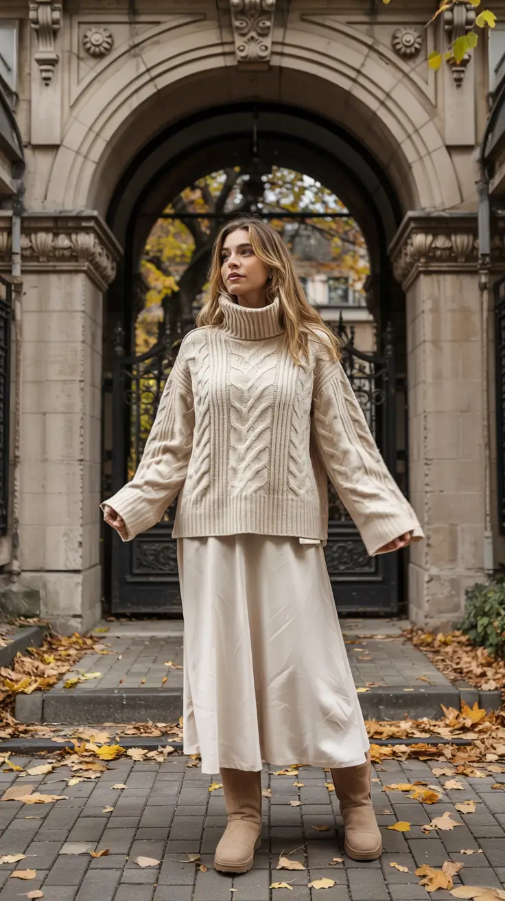 fall outfits for school 2025 Soft Knit Elegance